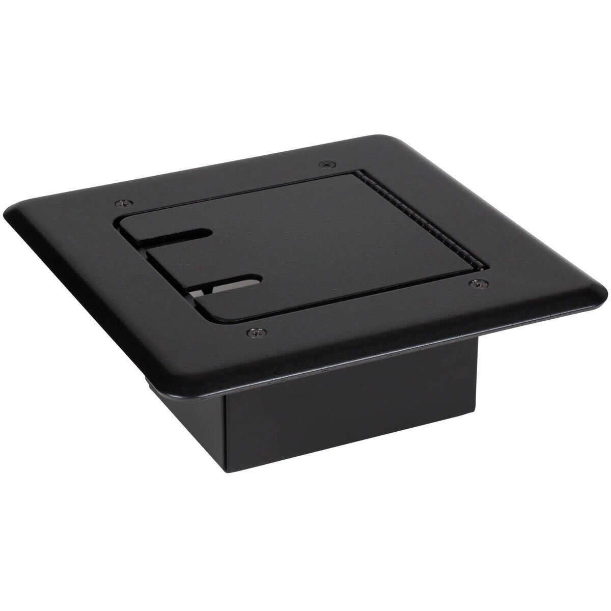 Flip Up Stage Box with Pre-Punched Panel for Four D-Style Connectors